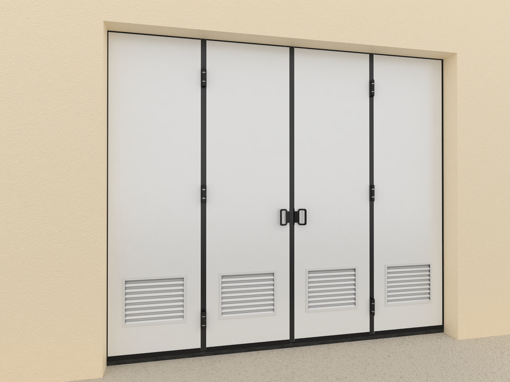 Ventilyatsiya panjarasi. Standart rangi – RAL 9003 (oq).